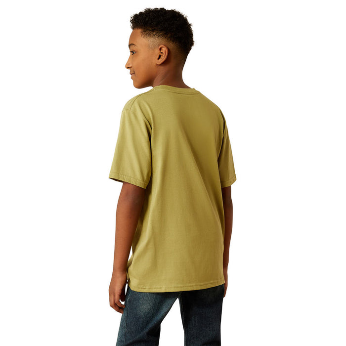Ariat Boys Tent Green Desert To The Plains Tee