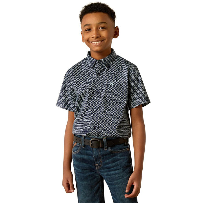 Ariat Boys Navy Classic Clark Shirt