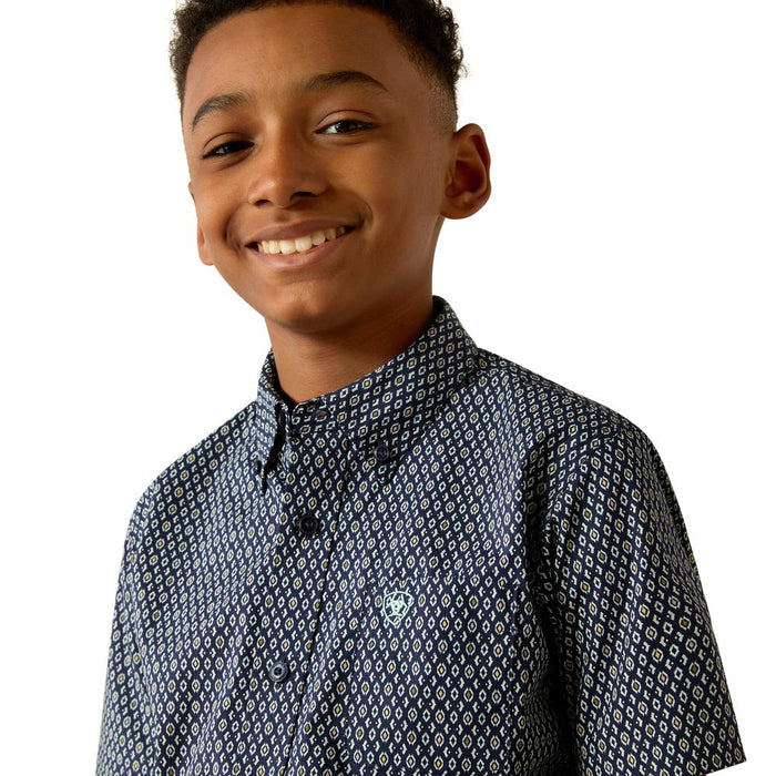 Ariat Boys Navy Classic Clark Shirt
