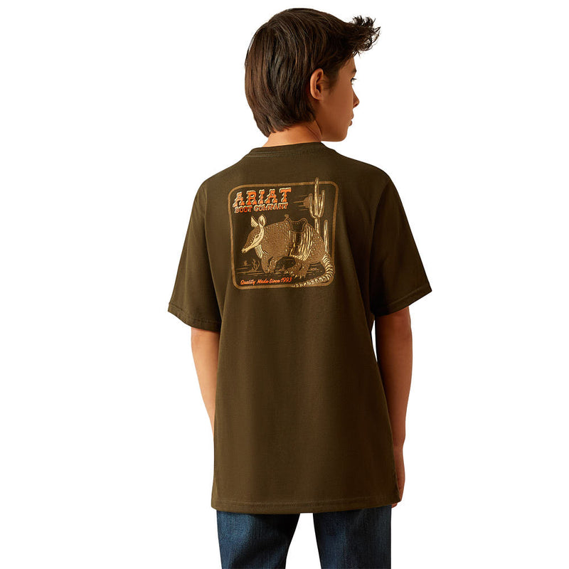 Ariat Boys Olive Possum Short Sleeve T-Shirt