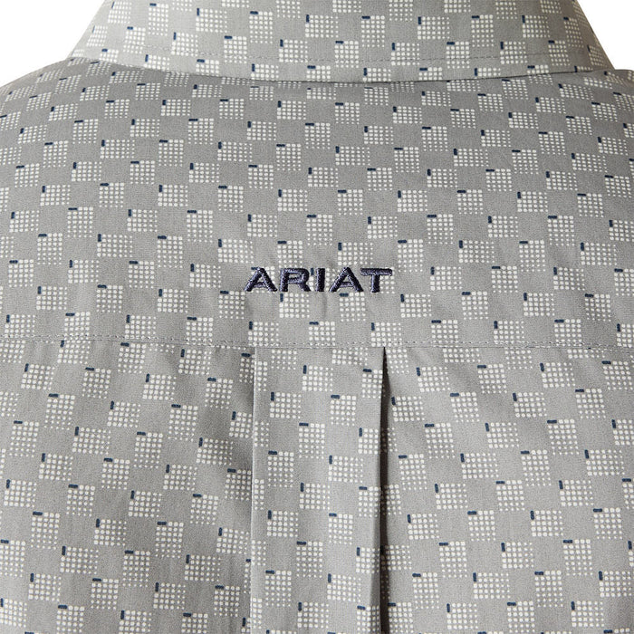Ariat Mens Grey Wrinkle Free Obert Short Sleeve Shirt