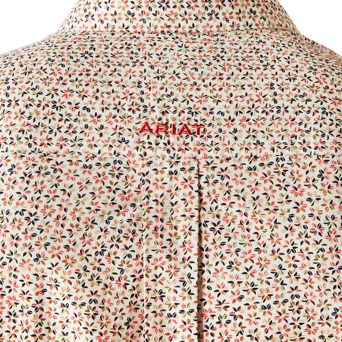 Ariat Men's Red Floral Classic Chapman Short Sleeve Button Down Shirt