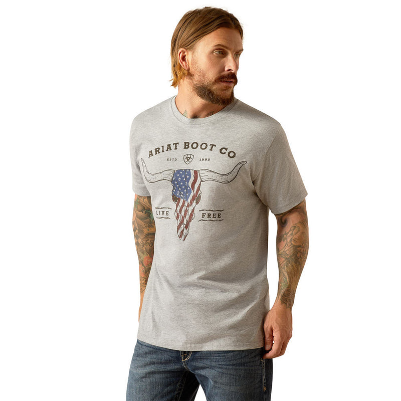 Ariat Mens Long Live Freedom Tee