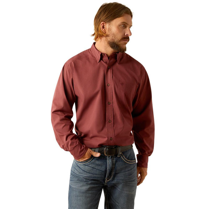 Ariat Mens Red Mahogany Airflow Shirt