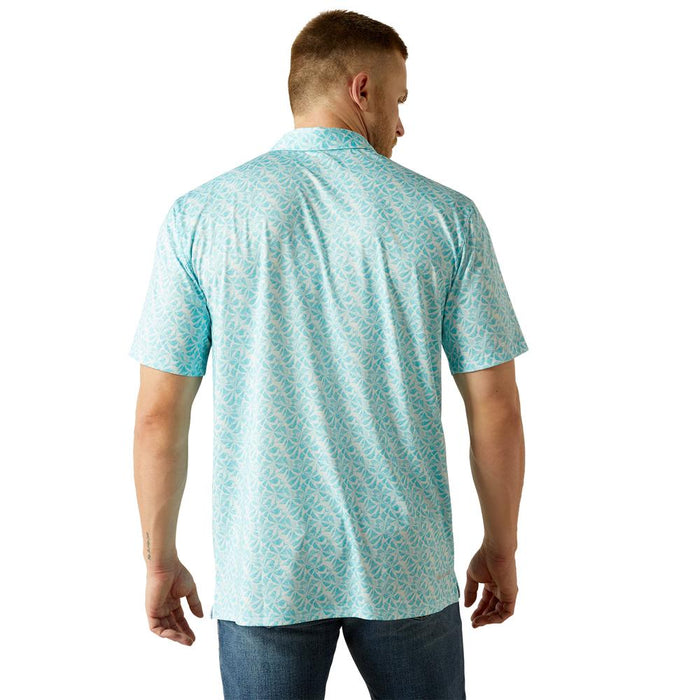 Ariat Mens Blue Mist 360 Airflow Polo