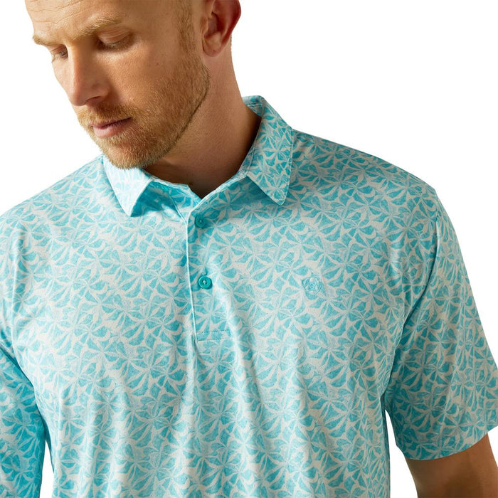 Ariat Mens Blue Mist 360 Airflow Polo