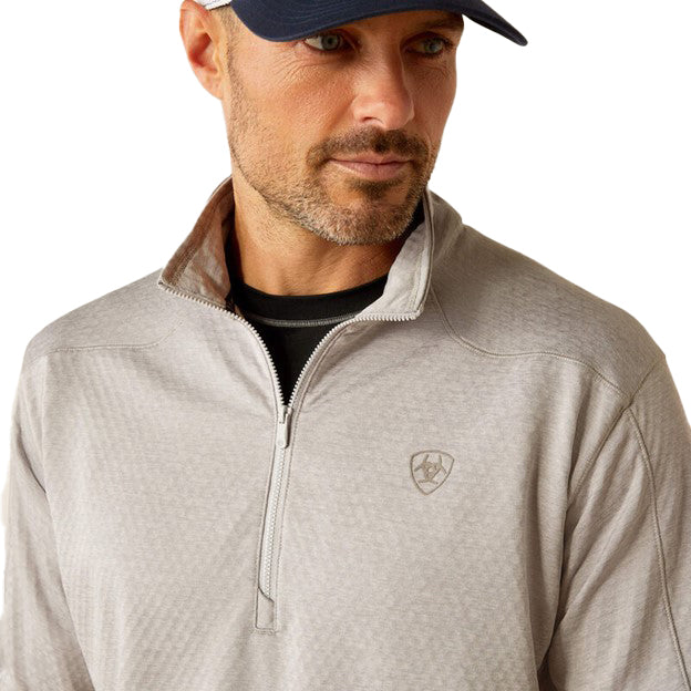 Ariat Mens Hex Silver Sconce 1/2 Zip Pull Over