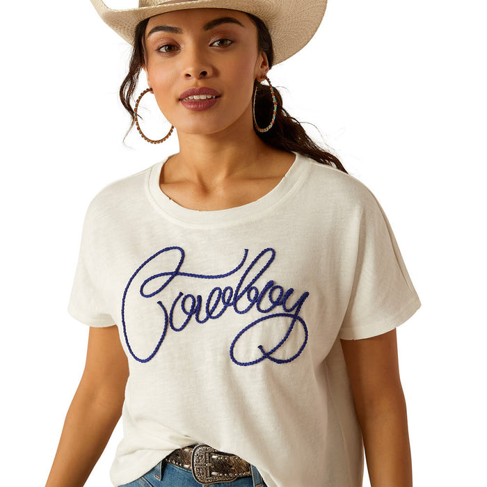 Ariat Womens Cloud Dancer Cowboy Tee