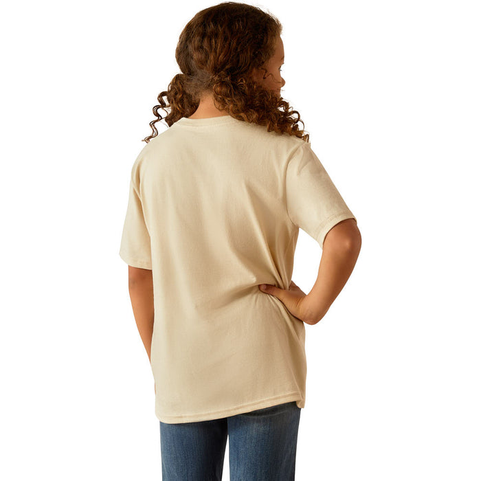 Ariat Girls Natural Lets Ride Tee