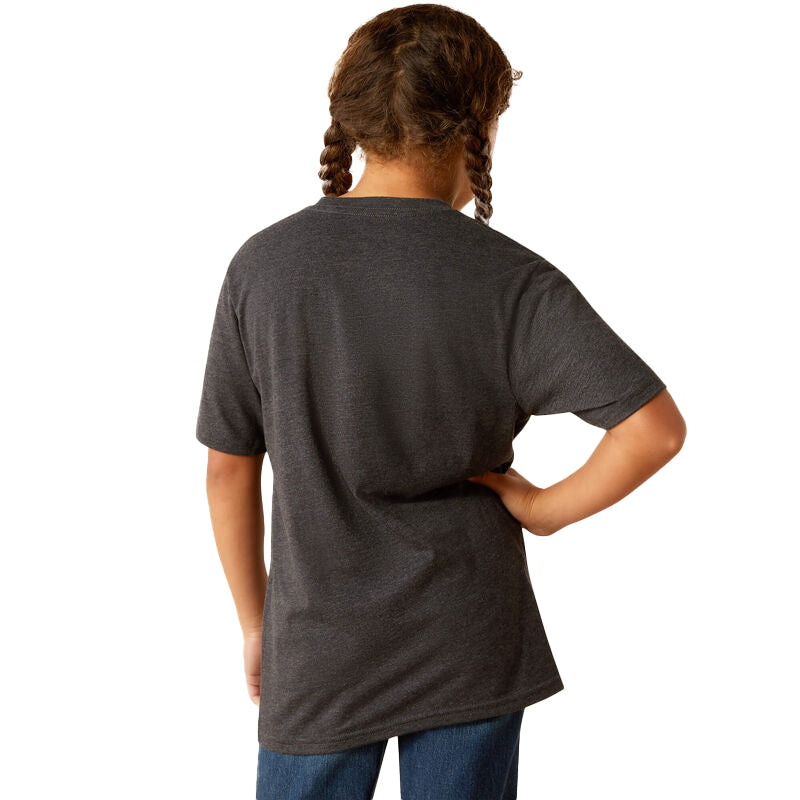 Ariat Girls Charcoal Stay Wild Tee