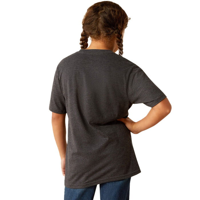 Ariat Girls Charcoal Stay Wild Tee