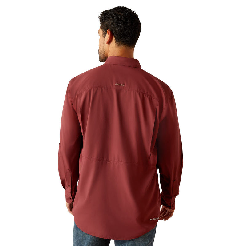 Ariat Mens Red Mahogany VentTek Outbound Short Sleeve Shirt