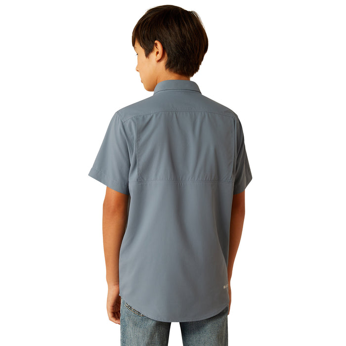 Ariat Boys Newsboy Blue VentTek Outbound Shirt