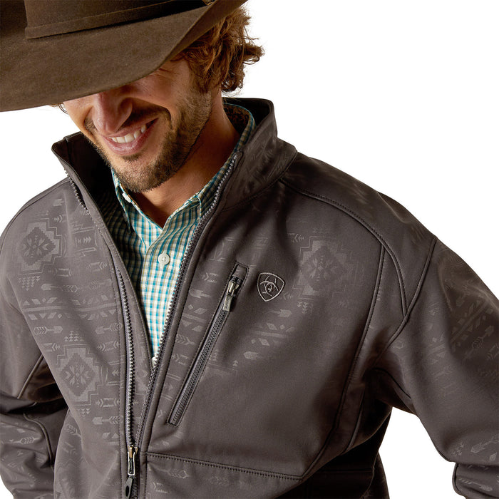 Ariat Mens Phantom Emboss Logo Softshell Jacket