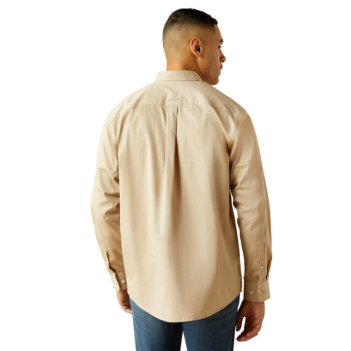 Ariat Mens Classic Khaki Long Sleeve Button Shirt