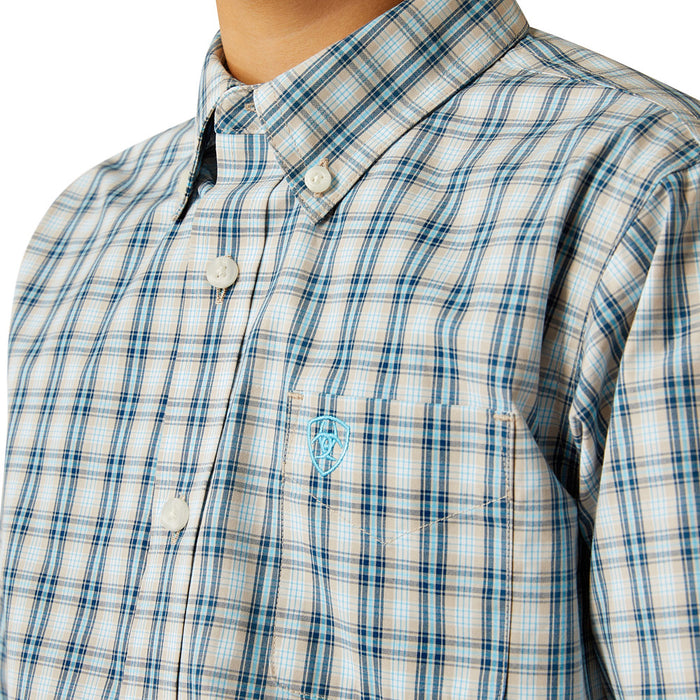 Ariat Boy's Khaki Pro Series Shelton Classic Shirt