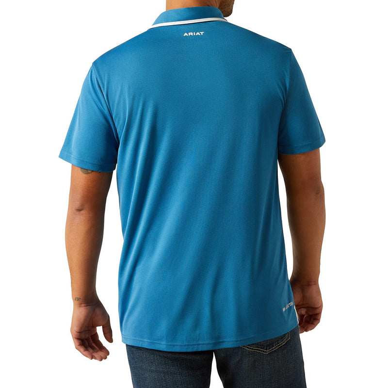 Ariat Men's Blue Sapphire Welded Tek Polo