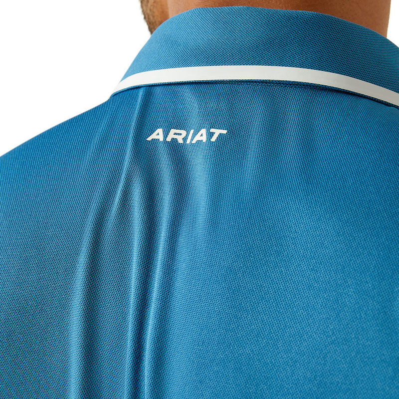 Ariat Men's Blue Sapphire Welded Tek Polo