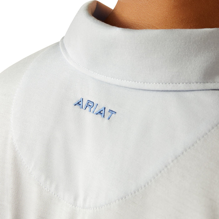 Ariat Mens Halogen Blue Team Logo Polo