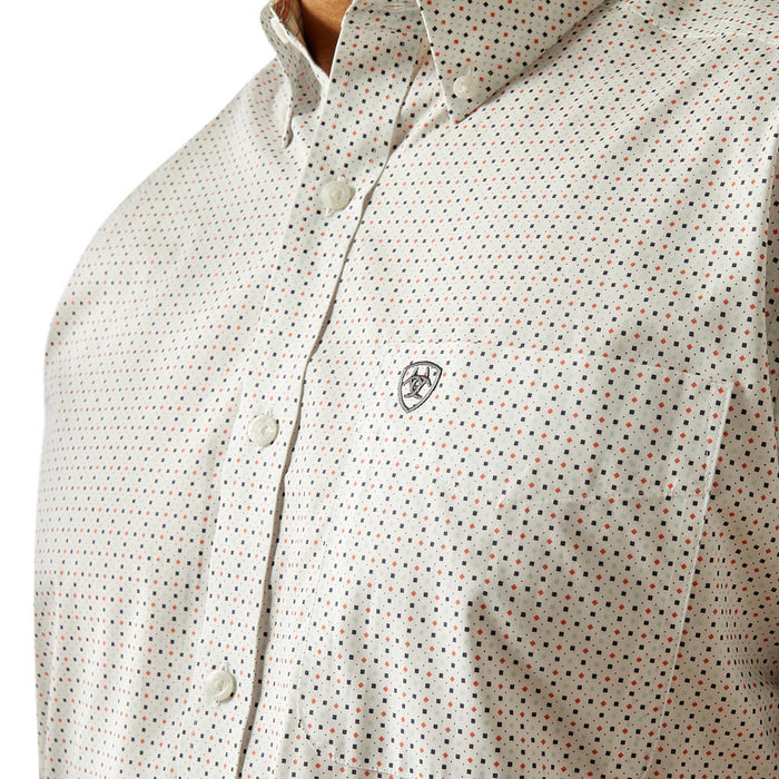 Ariat Mens White Wrinkle Free Eddy Classic Shirt