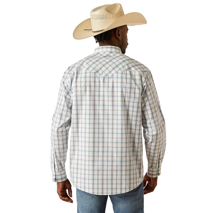 Ariat Men's Grey Pro Series Worth Long Sleeve Snap Shirt