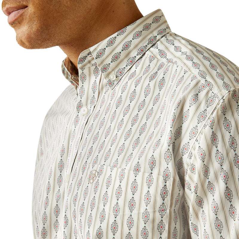 Ariat William White Classic Long Sleeve Button Up Shirt