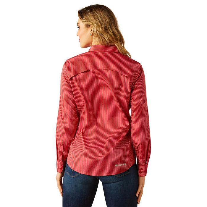 Ariat Women's VenTek Equestrian Red Stripe Shirt