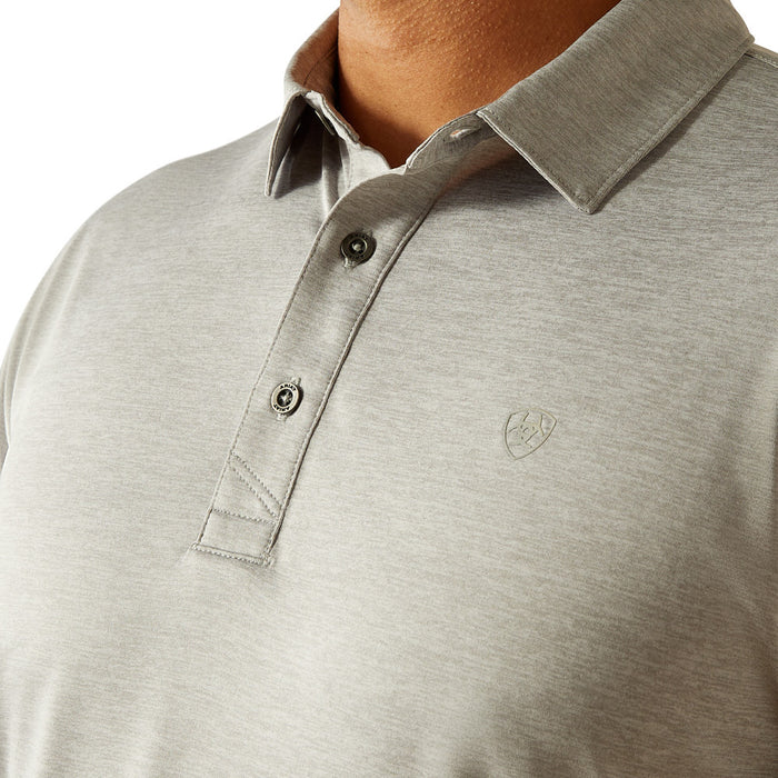 Ariat Men's Fitted Grey Charger Polo