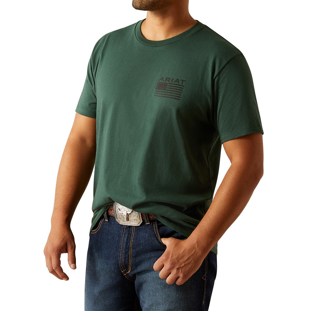 T-shirt uomo palestra regular fit cotone verde militare T-shirt uomo palestra regular fit cotone verde militare
