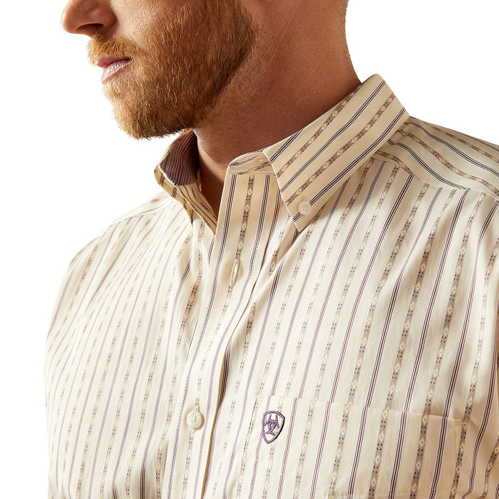 Ariat Men's Off White Wrinkle Free Randall Shirt