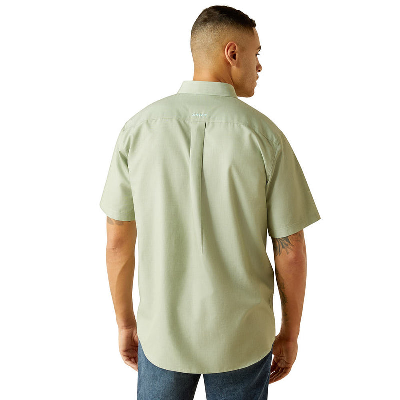 Ariat Mens White Wrinkle Free Aqua Classic Shirt