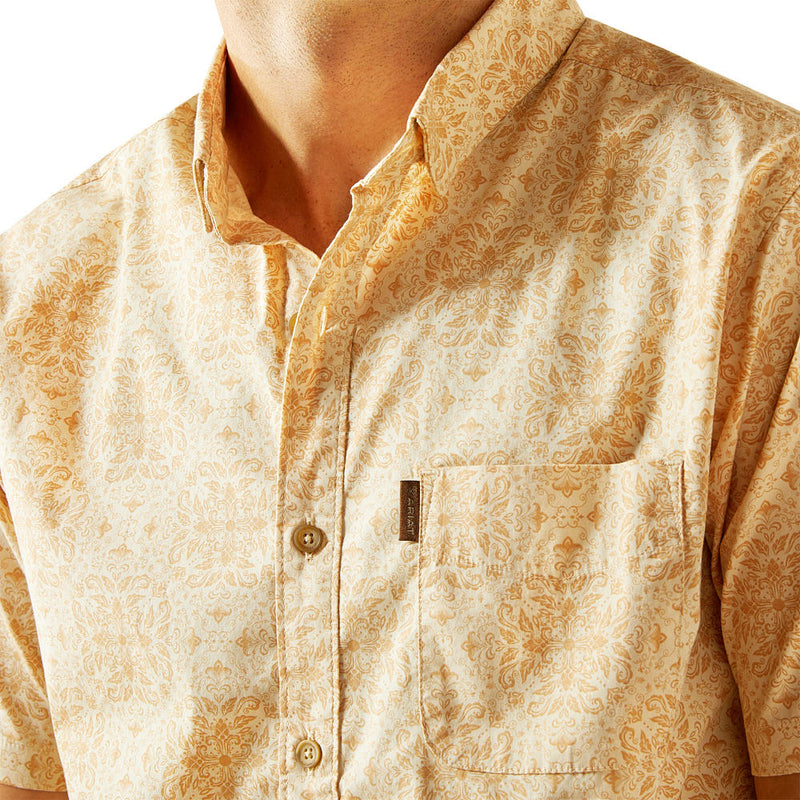 Ariat Mens Off White Murphy Modern Shirt