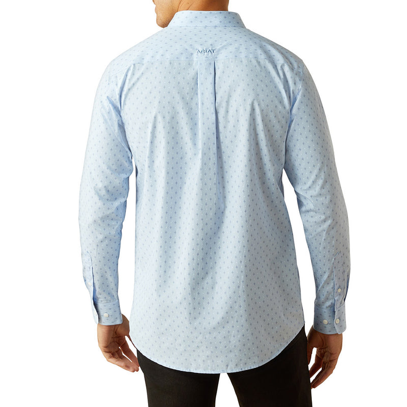 Ariat Men's Light Blue Wrinkle Free Donte Shirt