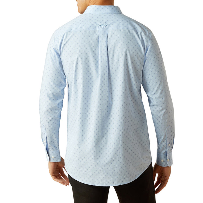 Ariat Men's Light Blue Wrinkle Free Donte Shirt