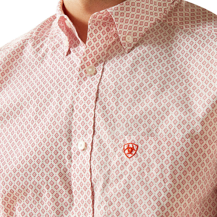 Ariat Men's Red Sylvester Fitted Shirt