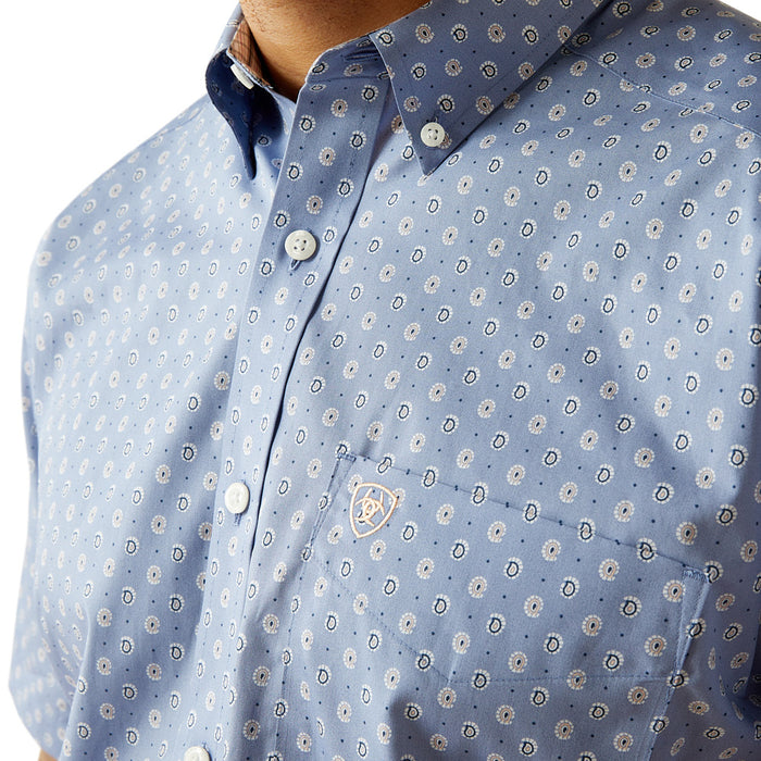 Ariat Men's Blue Wrinkle Free Dixon Classic Shirt