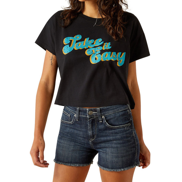 Ariat Women's Take It Easy Black Crop Top