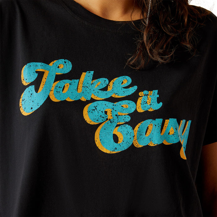 Ariat Women's Take It Easy Black Crop Top