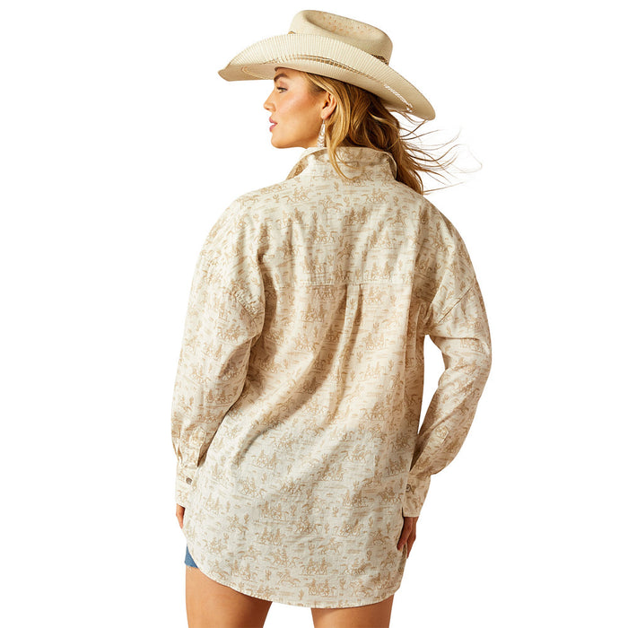 Ariat Women's Comic Toile Poppy Summer Overshirt