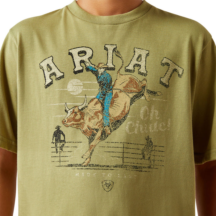 Ariat Boy's Tent Green Oh Chute Tee Shirt