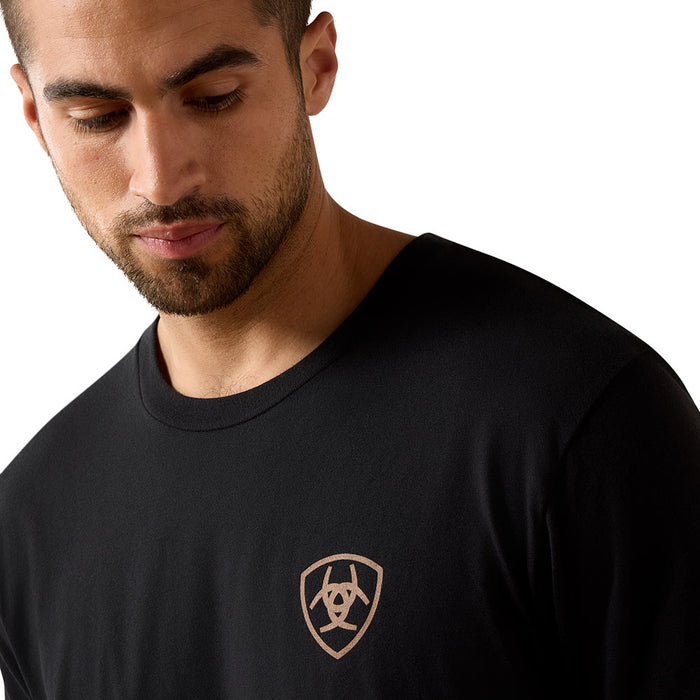 Ariat Men's Xray Bison Black Tee Shirt