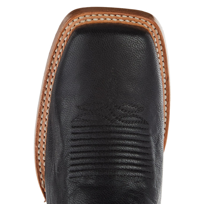 Ariat Womens Frontier Tilly Black Vamp 12In Black Embroidered Top Cowgirl Boots