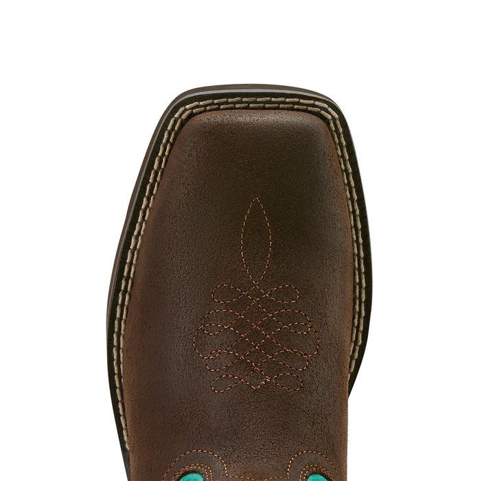Ariat Women`s Callie Hickory Vamp 11In Turquoise Top Boot