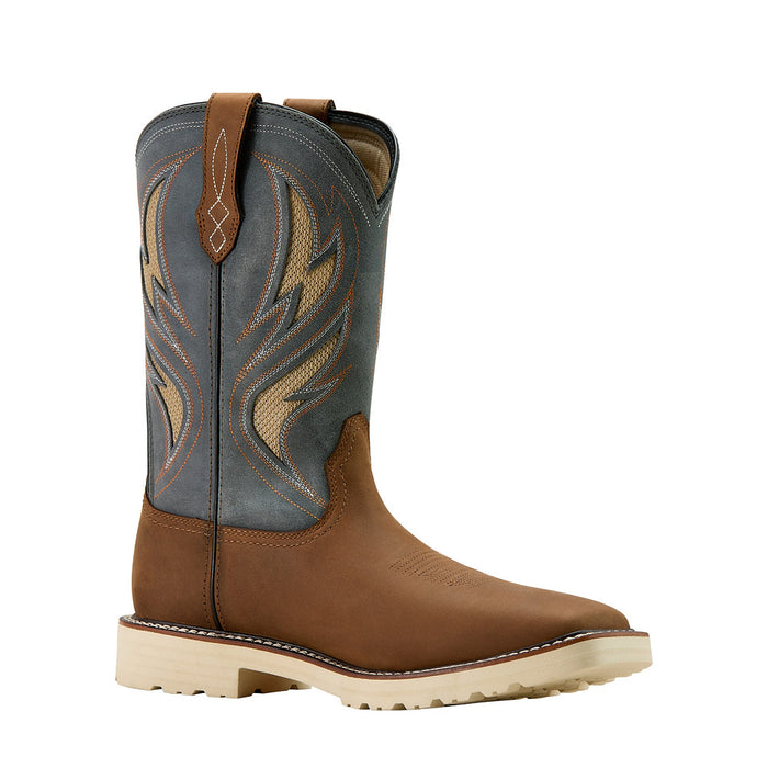 Ariat Men`s Activator Ventek Brown 11In Top Soft Toe Work Boot