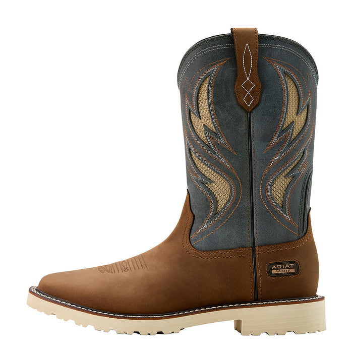 Ariat Men`s Activator Ventek Brown 11In Top Soft Toe Work Boot