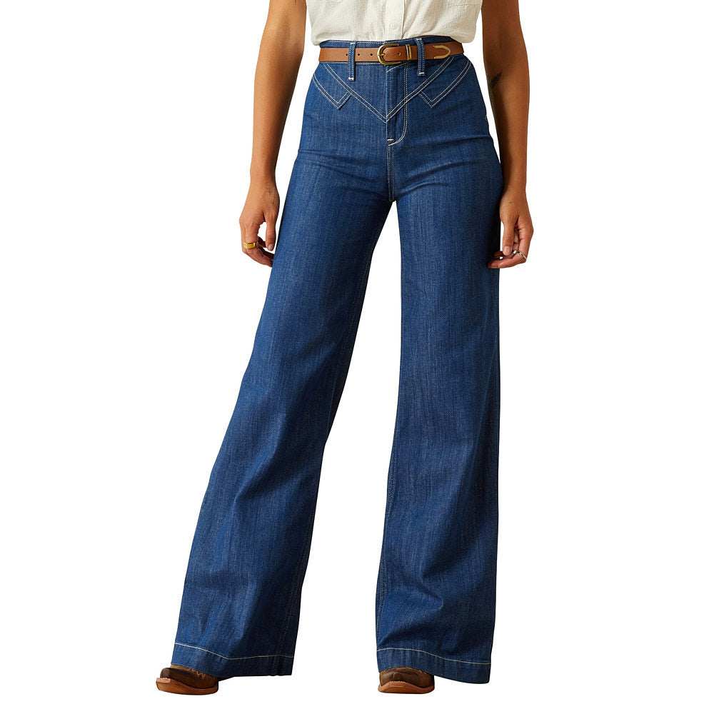 Ariat Womens Westie Yoke Wide Leg Jean — NRS