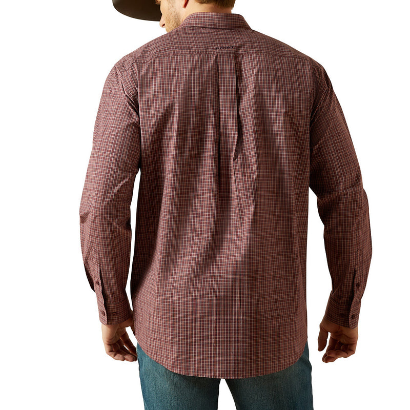 Ariat Men's Burgundy Pro Series Travis Shirt