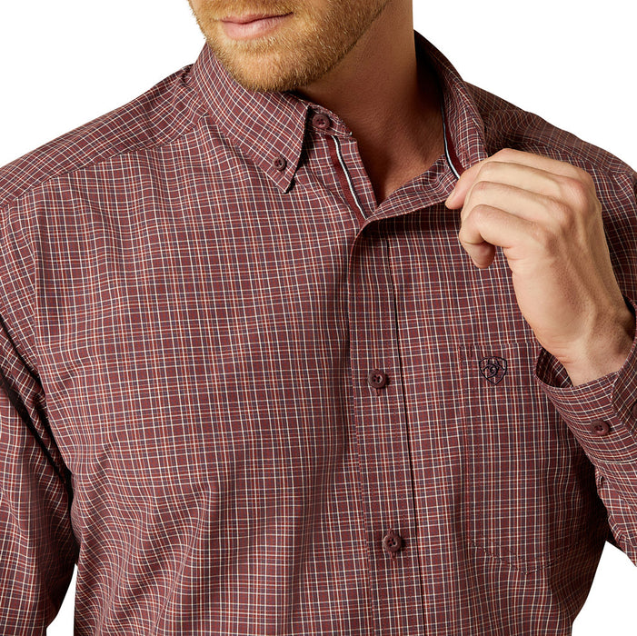 Ariat Men's Burgundy Pro Series Travis Shirt
