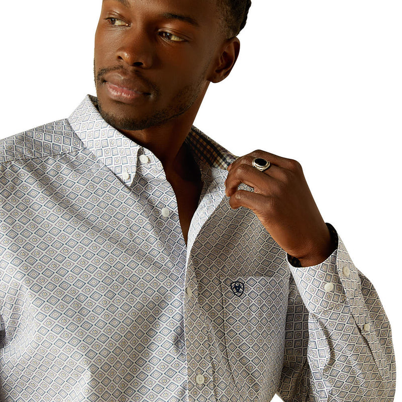 Ariat Men's Declan White Wrinkle Free Shirt