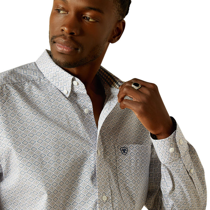 Ariat Men's Declan White Wrinkle Free Shirt